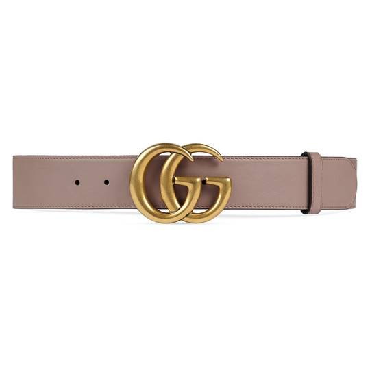 Leather belt with Double G buckle | Gucci (US)
