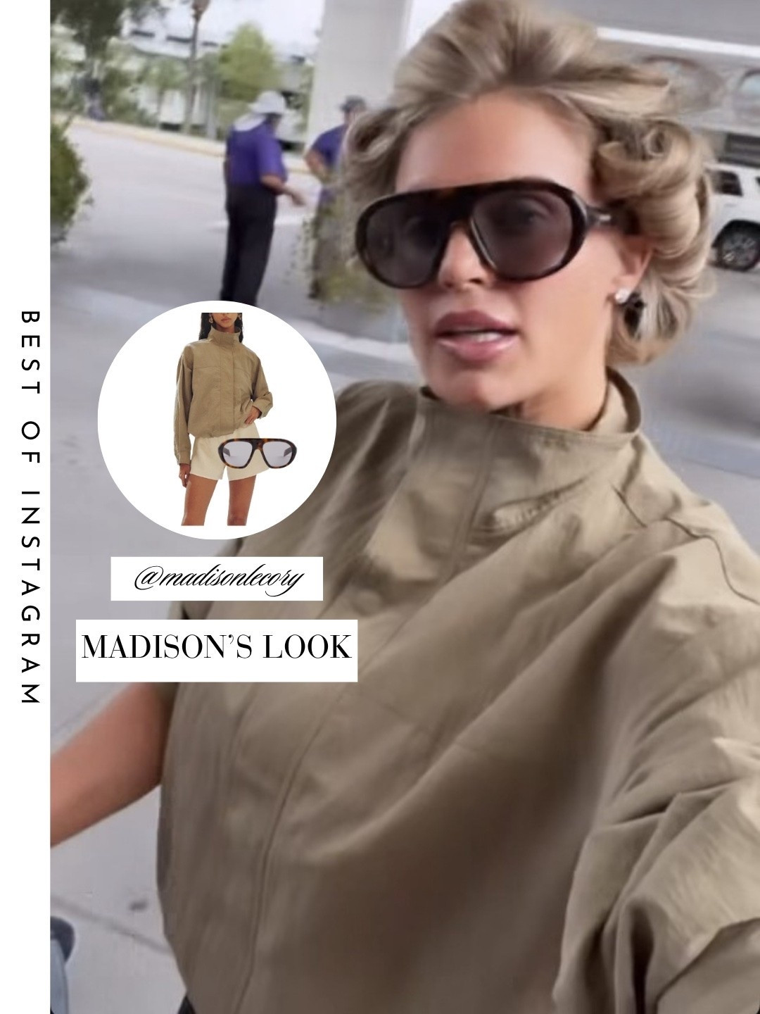 Madison LeCroy’s Khaki Windbreaker 📸 + ID = @madisonlecroy