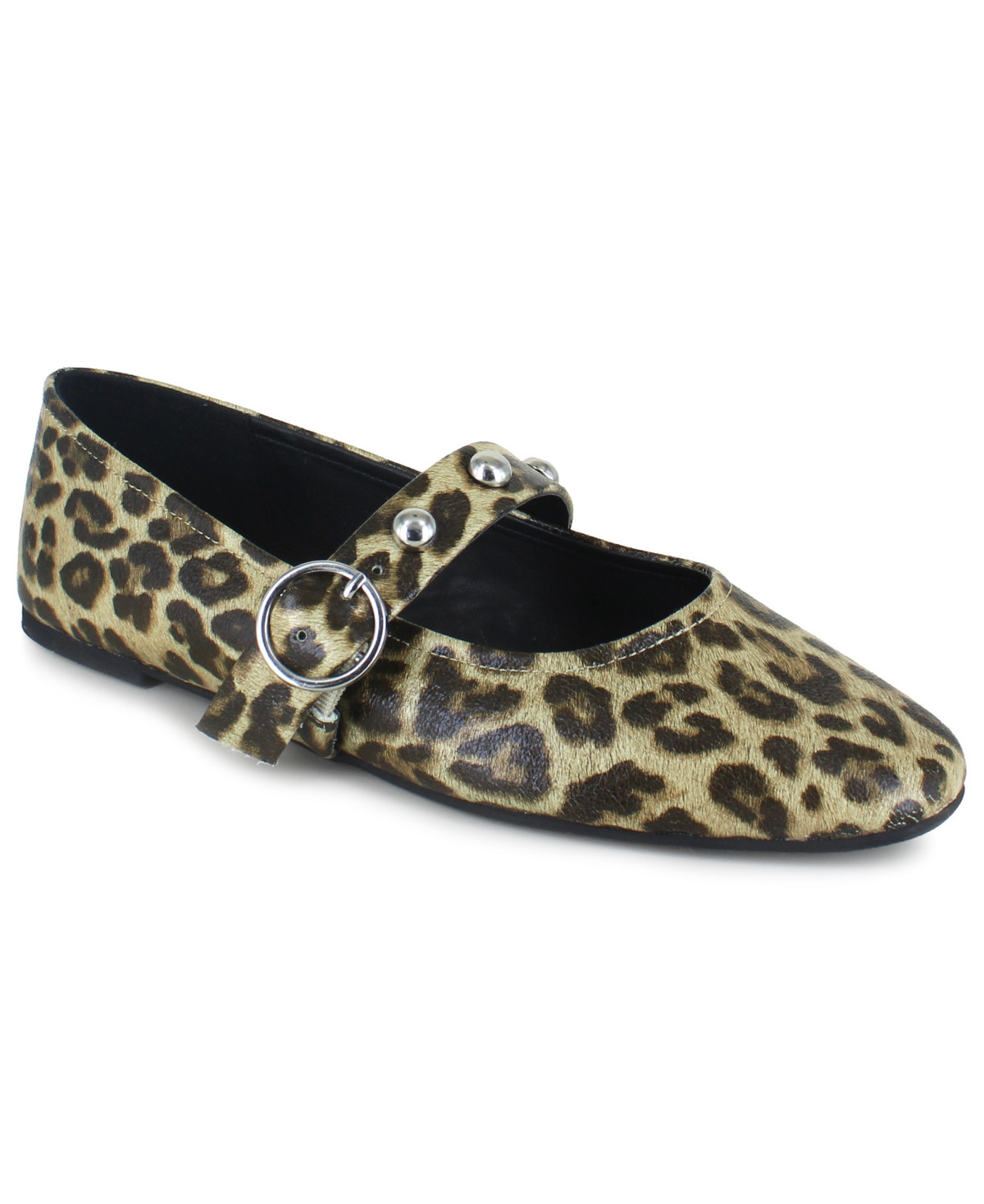 Kenneth Cole Reaction Women's Maxi Maryjane Ballet Flats - Leopard | Macy's