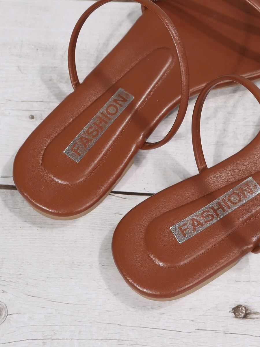 Thin Strap Slide Sandals
   SKU: sx2202099170624642      
          (2490 Reviews)
            US... | SHEIN