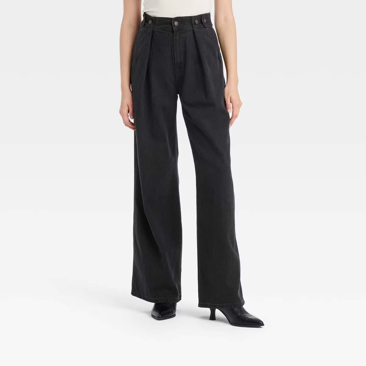 Women's High-Rise Two Way Denim Trousers - Universal Thread™ | Target