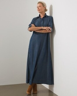 Button Side Seam Maxi Dress | Chico's