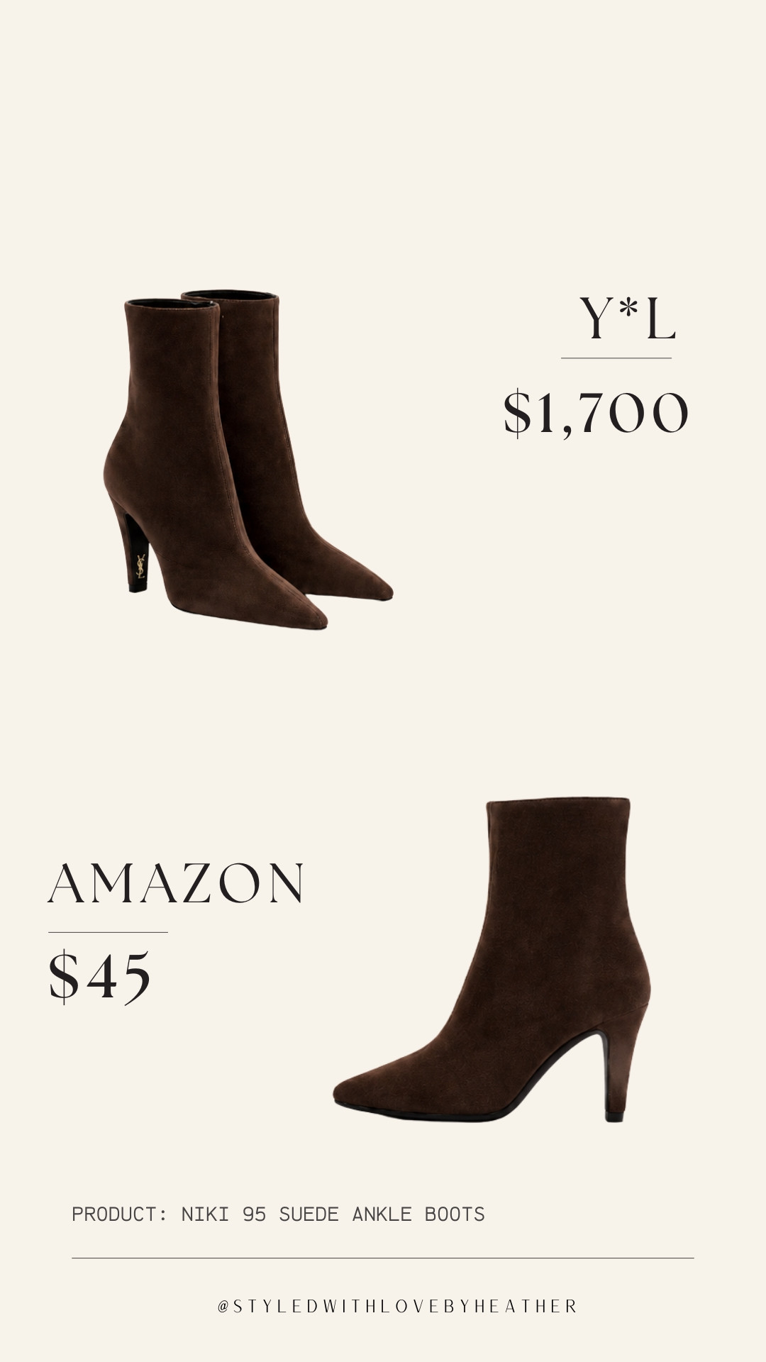 LUXE FOR LESS 🤎✨ Expensive taste doesn’t always need the designer price tag. I found the same elevated vibe at a fraction of the price — which are you choosing, LUXE or LESS? 👀

#LuxeForLess #LTKFinds #LTKStyleTip