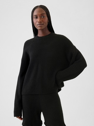 CashSoft Shaker-Stitch Crewneck Sweater | Gap (US)