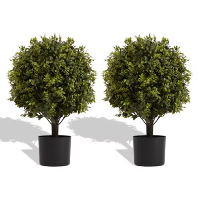 KTMBDW 2 Pack 21.6inch Artificial Topiary Ball Plants, Faux Boxwood Ball in Pot, Fake Outdoor Pla... | Target