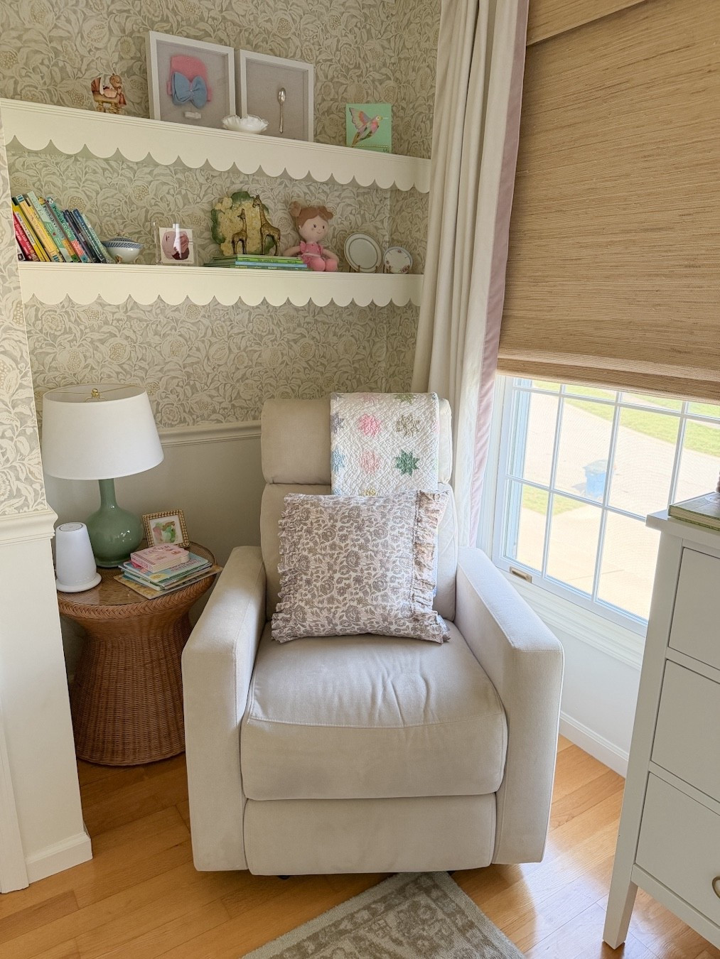 If you’re designing a nursery and want it to feel both beautiful and functional, this is the setup I’d choose again - starting with a glider you’ll use every single day. I linked this exact chair plus a few similar options at different price points, along with the lamp and side table that complete the space.





nursery glider chair
best nursery glider 2026
nursery chair recliner
comfortable nursery chair
nursery rocking chair
neutral nursery design
nursery furniture ideas
baby nursery must haves
nursery side table ideas
nursery table lamp
modern nursery decor
high end nursery furniture
affordable nursery glider
nursery setup essentials


#LTKBaby #LTKBump #LTKHome