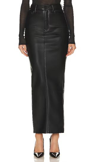 Better Than Leather Uniform Maxi Skirt in Black001 | Revolve Clothing (Global)