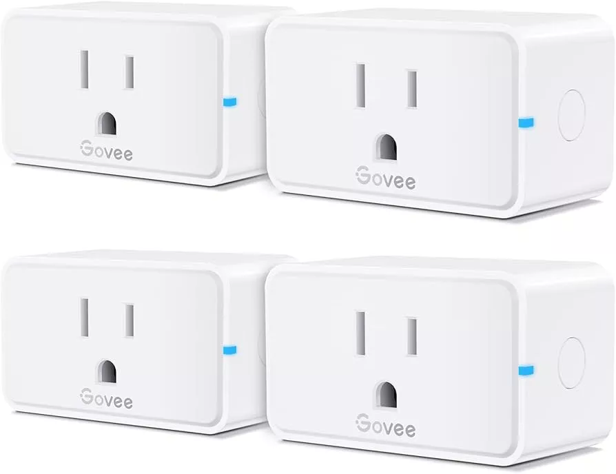 Govee Smart Plug 15A, WiFi Bluetooth Outlets 2 Pack Work with
