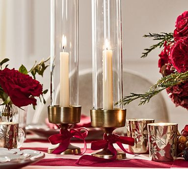 Monique Lhuillier Salerno Hurricane Candle Holder | Pottery Barn (US)