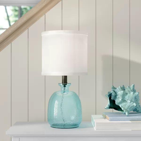 Heberling 17.5" Ocean Blue Table Lamp | Wayfair North America