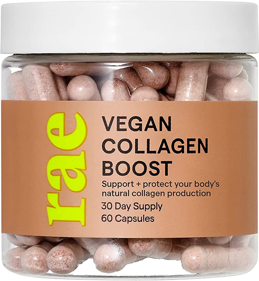 Rae Wellness Vegan Collagen Boost - Natural Collagen Supplement with Vitamin C and Bamboo for Hea... | Amazon (US)