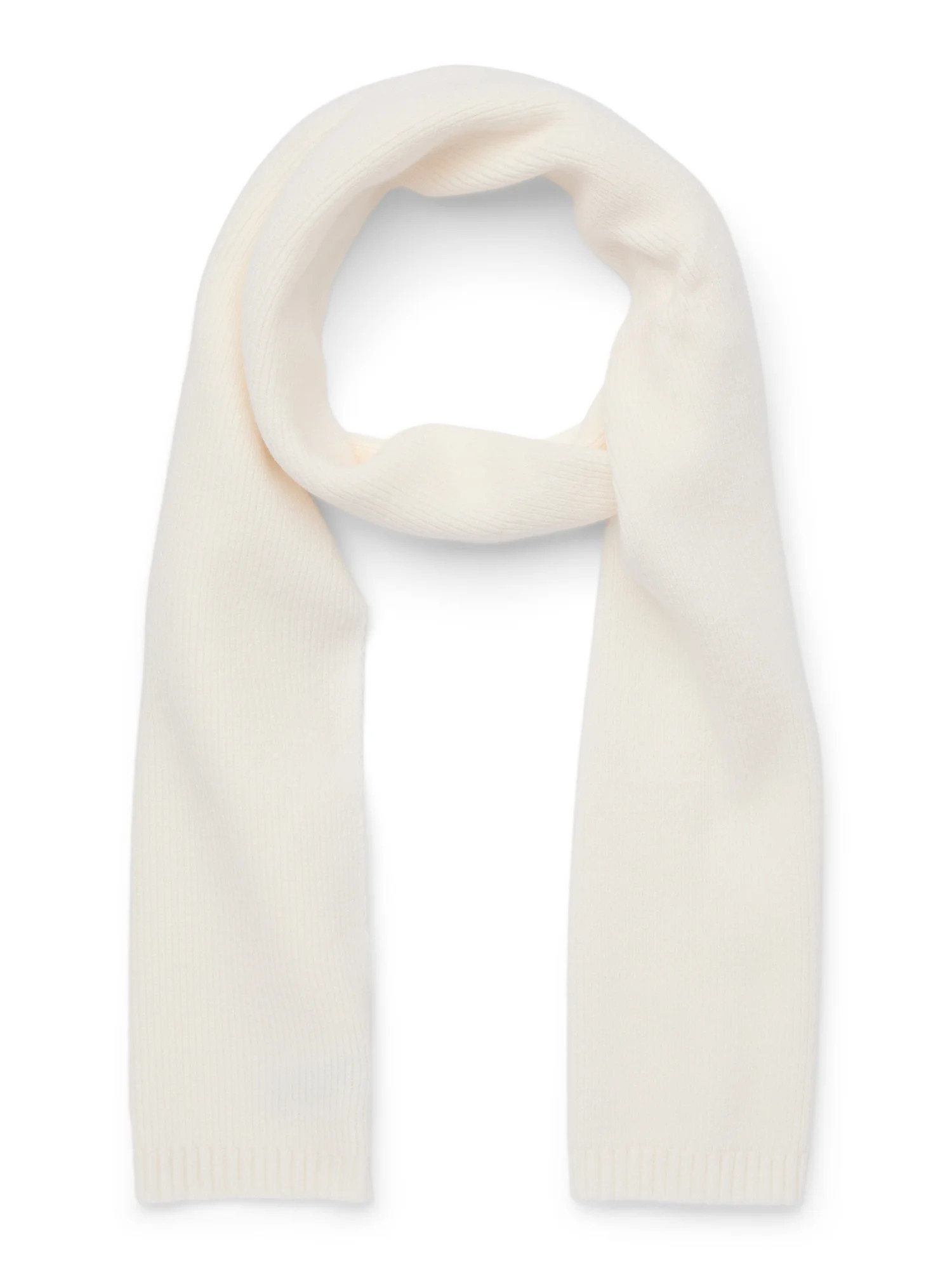 Time and Tru Women's Coordinate Scarf, One Size Fits Most, Winter White | Walmart (US)