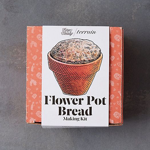 Flower Pot Bread Making Kit, Set of 4 | Terrain