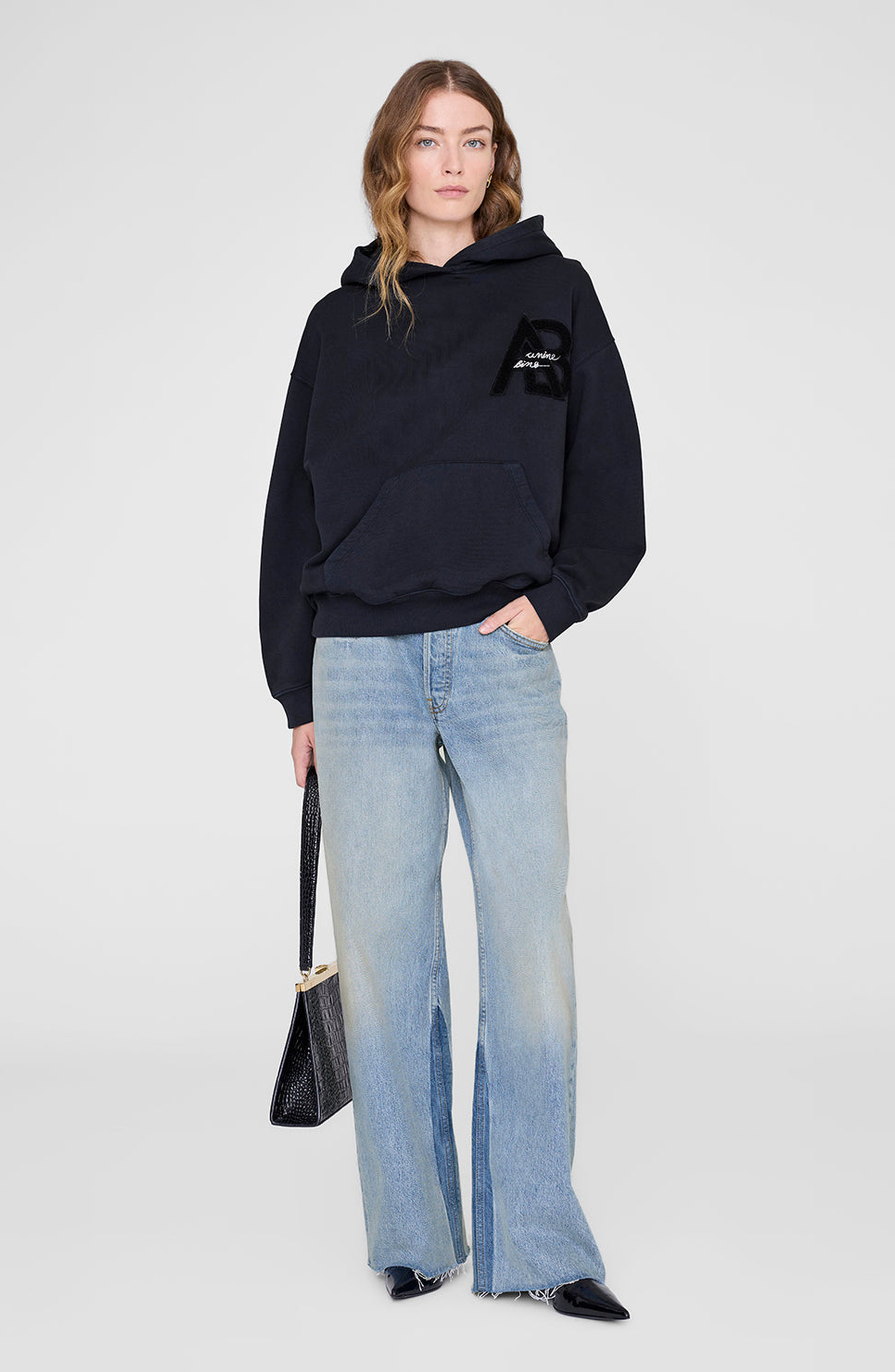 ANINE BING Jaci Letterman Hoodie | Nordstrom | Nordstrom