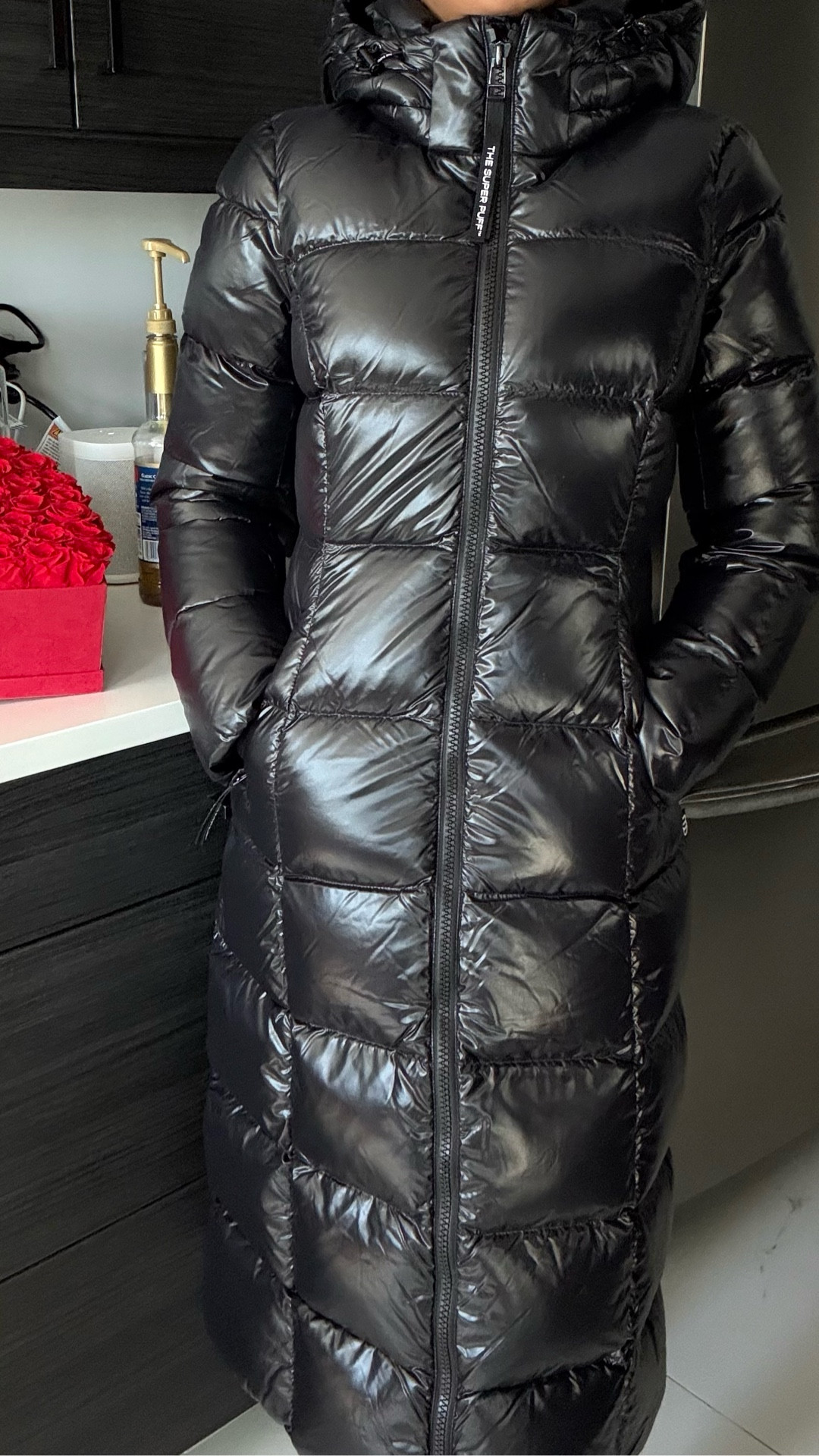 the aritzia super snug super puff in black hi gloss long ! winter coats, petite. 🖤

#LTKdayinmylife #LTKSeasonal #LTKPetite