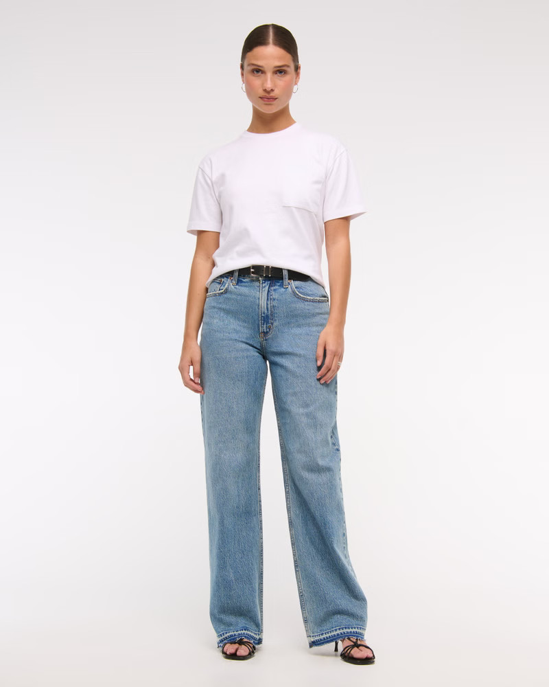 Women's Curve Love High Rise 90s Relaxed Jean | Women's Bottoms | Abercrombie.com | Abercrombie & Fitch (US)