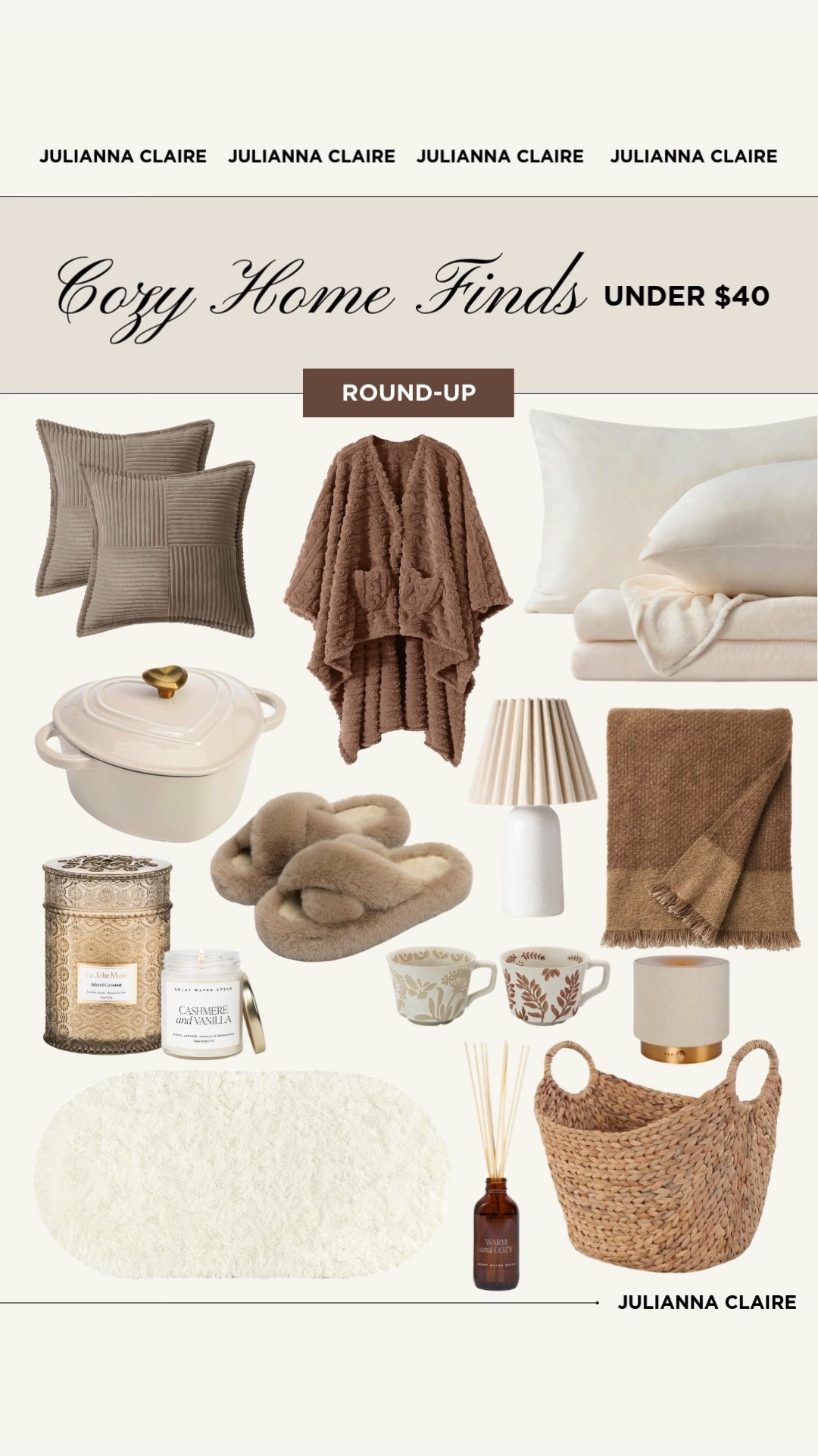 Cozy home finds under $40 for winter!! ❄️ 

#LTKHome