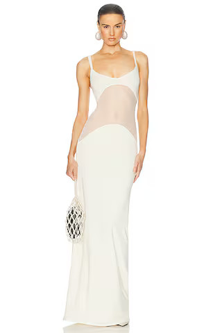 Sheer Knit Curve Maxi Dress | FWRD 