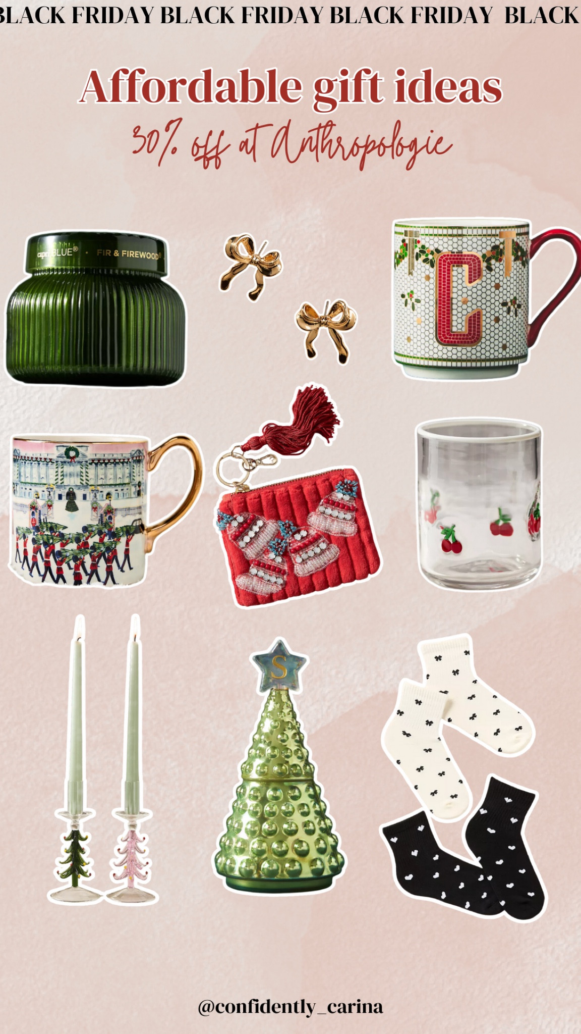 Some super cute + affordable gift ideas from Anthropologie. Everything is 30% off!! 

#LTKHoliday #LTKGiftGuide #LTKCyberWeek