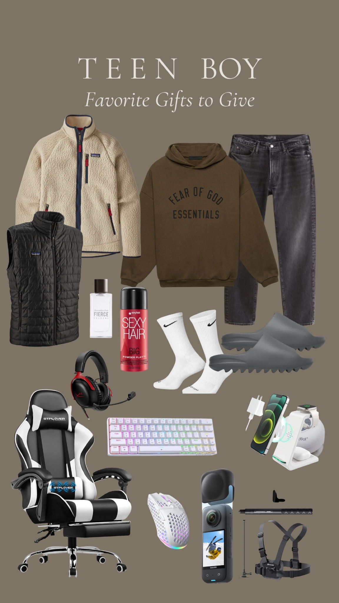 Teen boy gift guide! Tween boy gift guide! 

90s straight leg jeans, essentials fear of god sweatshirt, men’s best hair product, light up mouse, 3 in 1 charger

#LTKGiftGuide #LTKKids #LTKHoliday