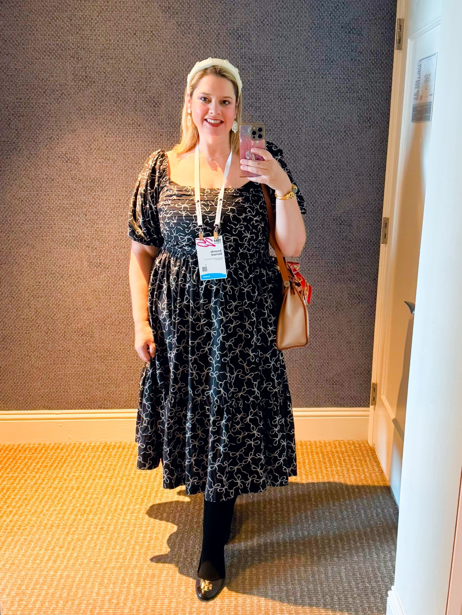 Emerson Dress for a casual but cute conference look 

#LTKWorkwear #LTKBump #LTKMidsize