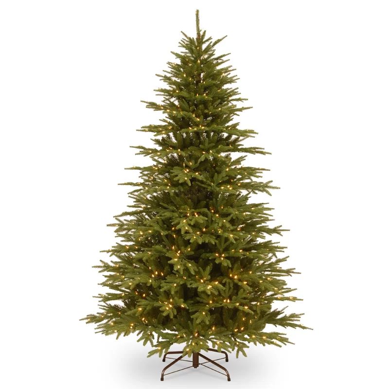 7.5' H Green Realistic Artificial Fir Christmas Tree with 800 Lights | Wayfair North America