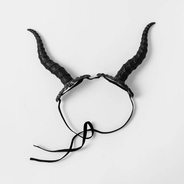 Adult Black Horns Halloween Costume Headwear - Hyde & EEK! Boutique™ | Target