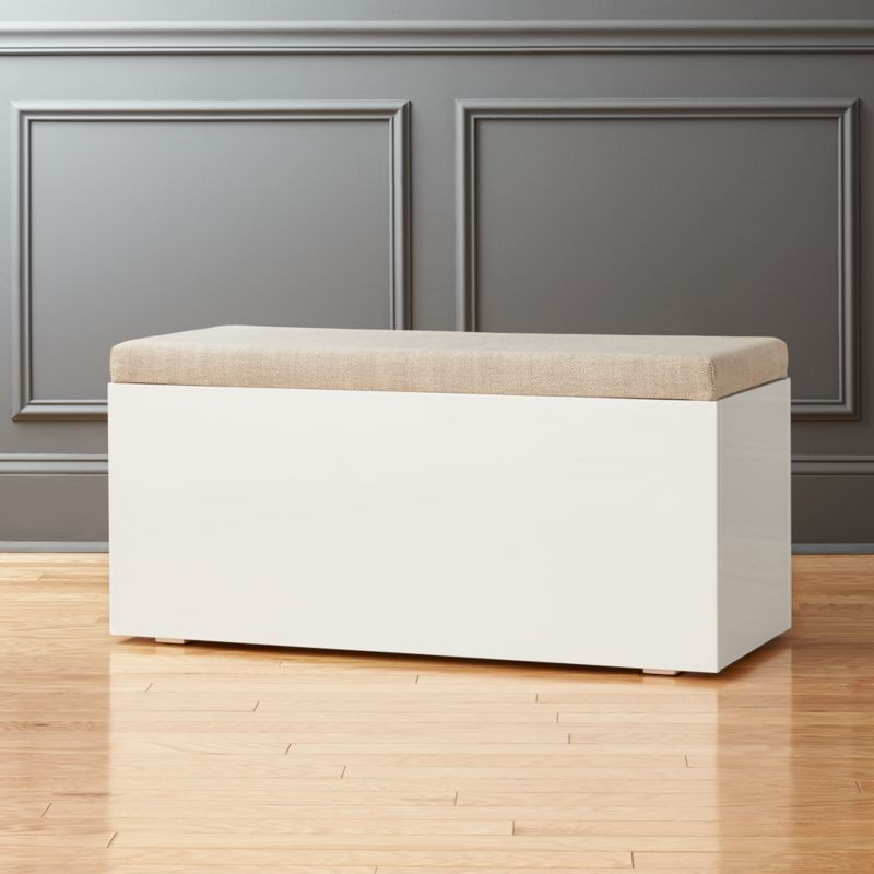 Catch-All Small Sand Storage Bench + Reviews | CB2 | CB2