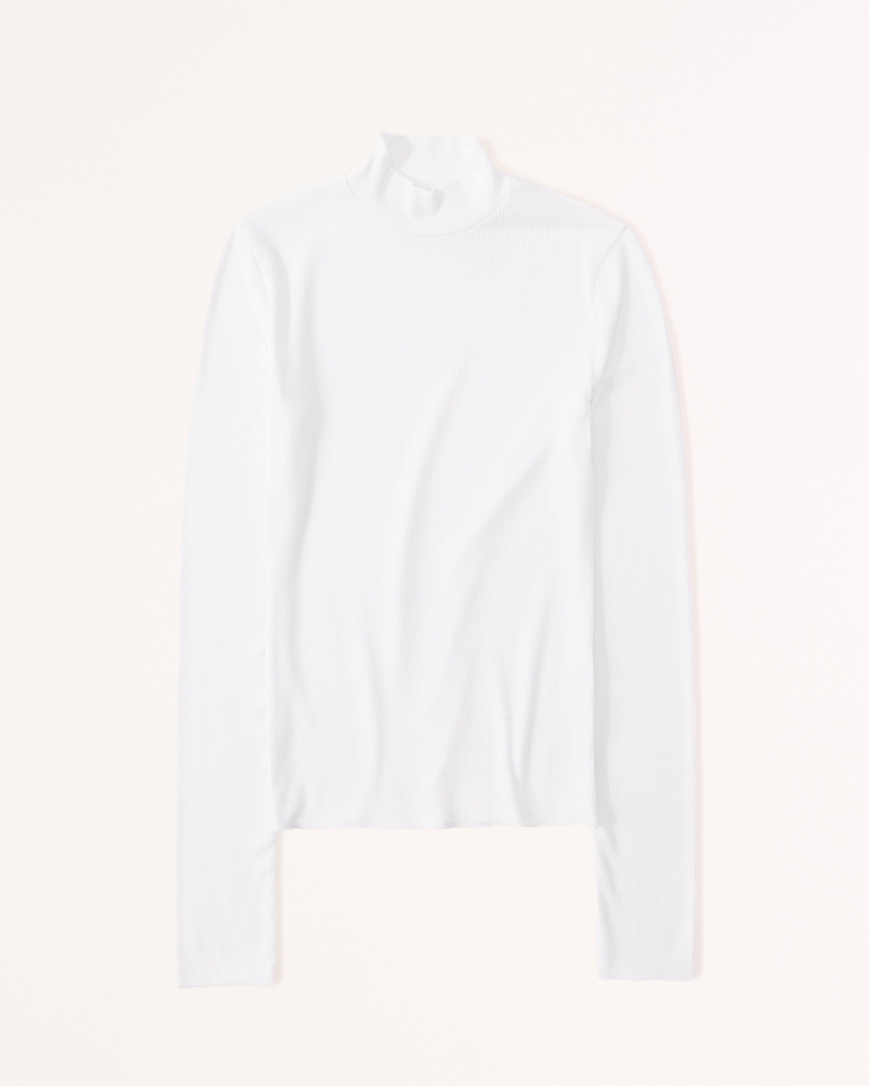 Long-Sleeve Featherweight Rib Tuckable Top | Abercrombie & Fitch (US)