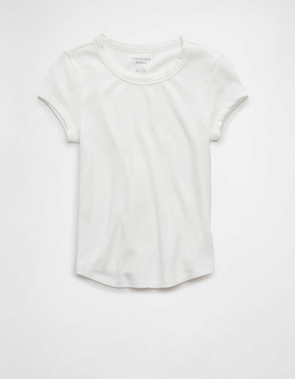 AE Hey Baby Waffle T-Shirt | American Eagle Outfitters KR - Not_Live