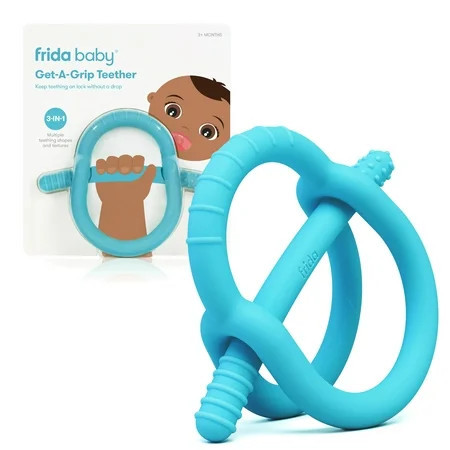 Frida Baby Get a Grip Teether, Multi-Texture Teething Toy for Baby Teething Pain Relief | Walmart (US)