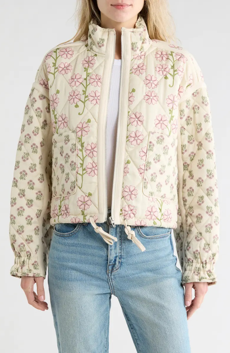 Bloom Bash Quilted Bomber Jacket | Nordstrom Rack