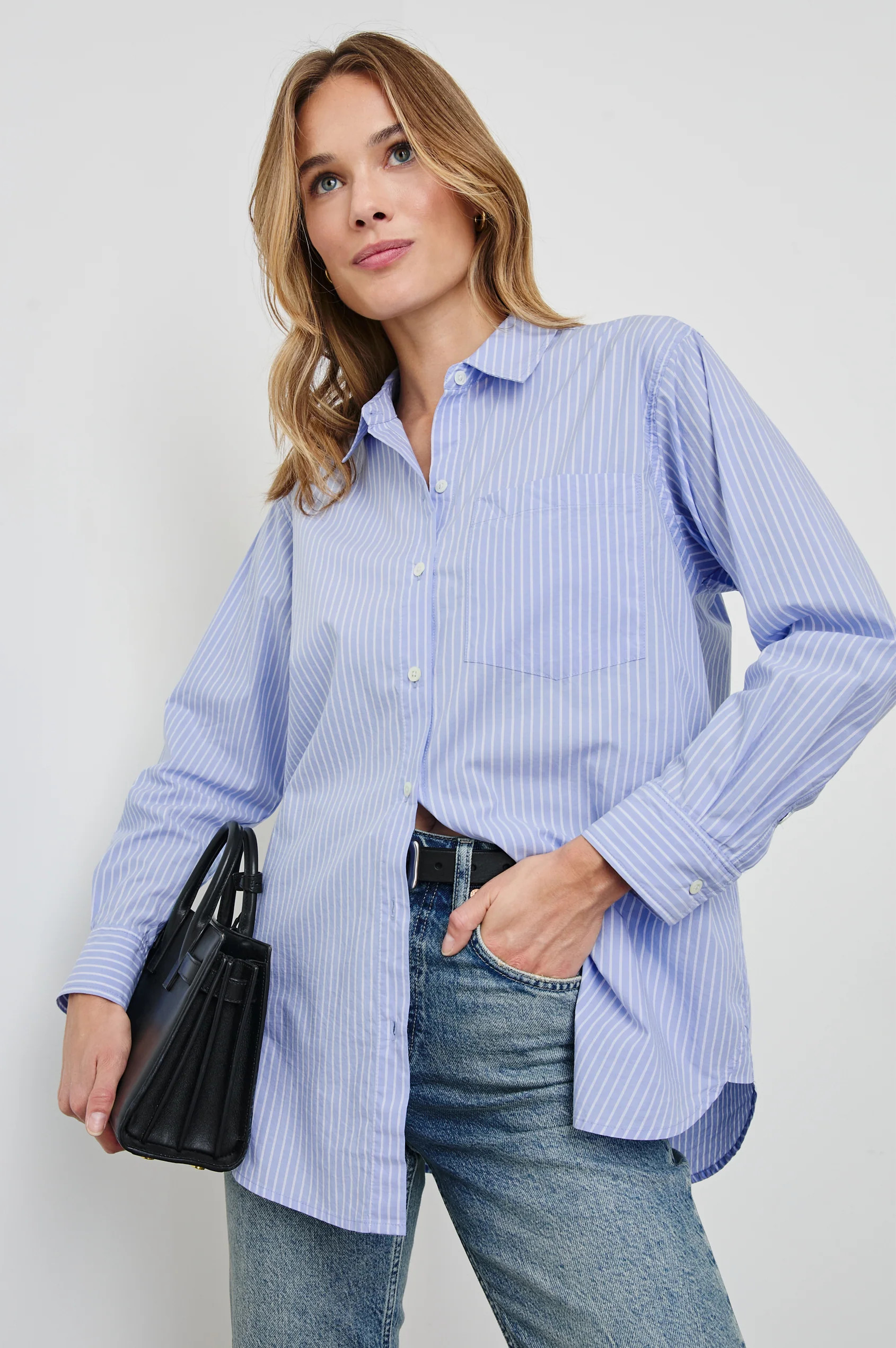 ELSA SHIRT - ROSE STRIPE | Rails