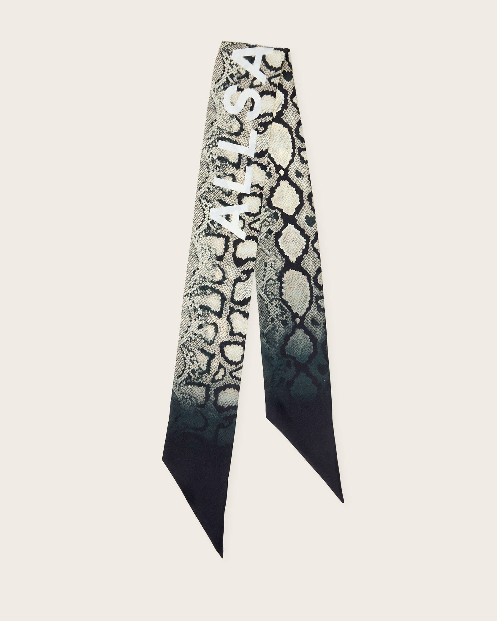 Flow Snake Print Logo Headscarf | AllSaints UK