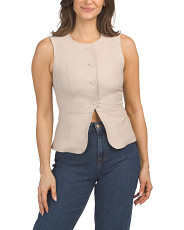 Basket Weave Sleeveless Vest | Sleeveless Tops | Marshalls | Marshalls