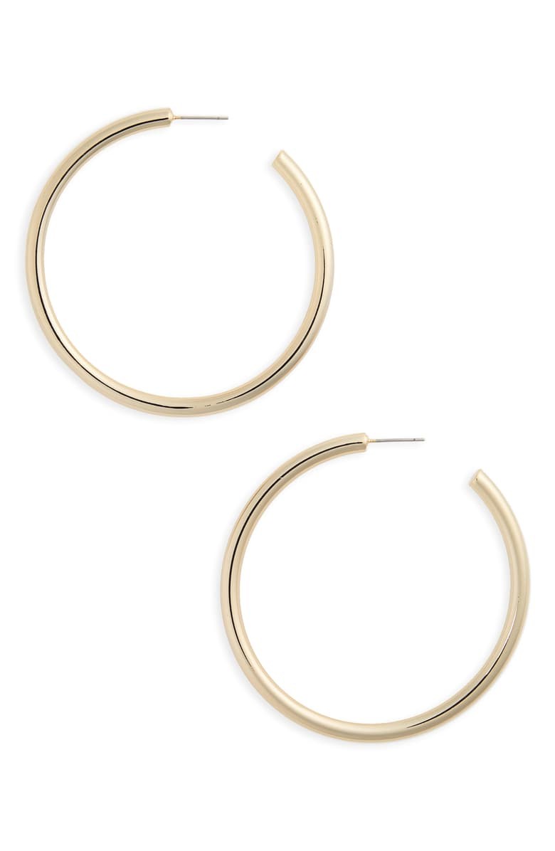 Large Sleek Tube Hoop Earrings | Nordstrom
