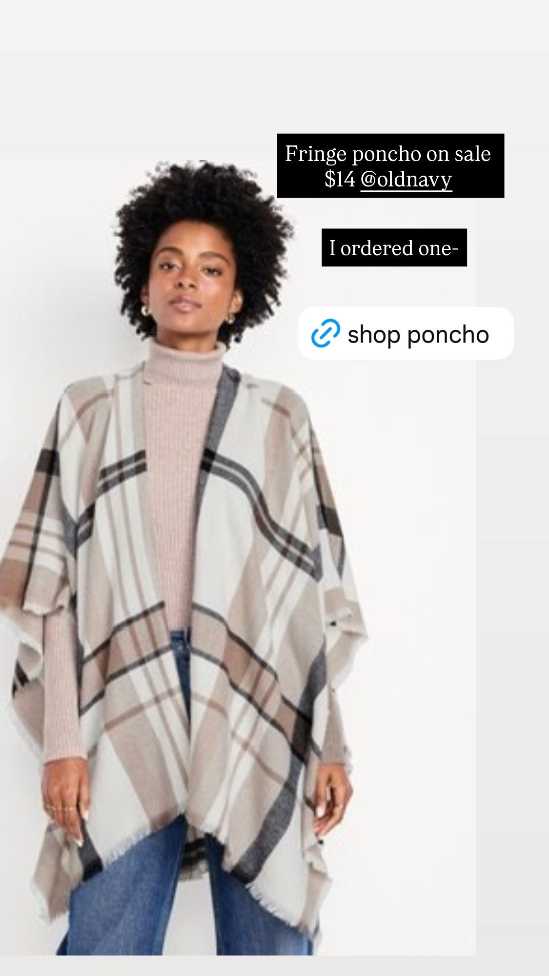 Fringe poncho on sale $14 @oldnavy  I ordered one-