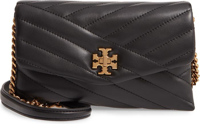 Kira Chevron Quilted Leather Wallet on a Chain | Nordstrom