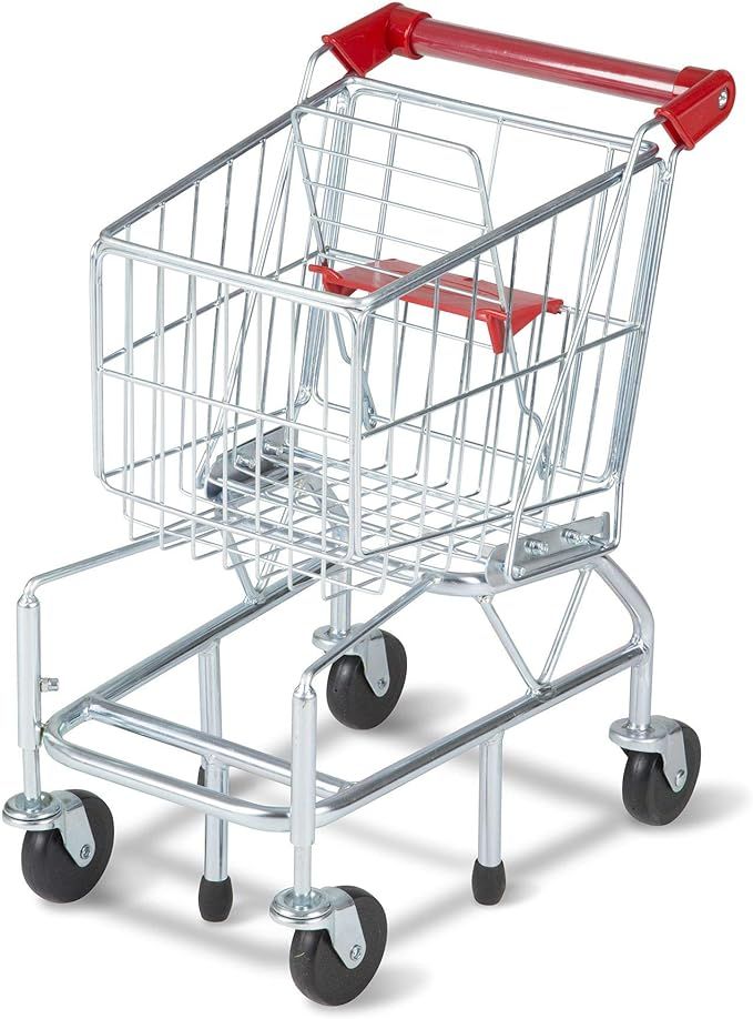 Melissa & Doug Toy Shopping Cart With Sturdy Metal Frame | Amazon (US)