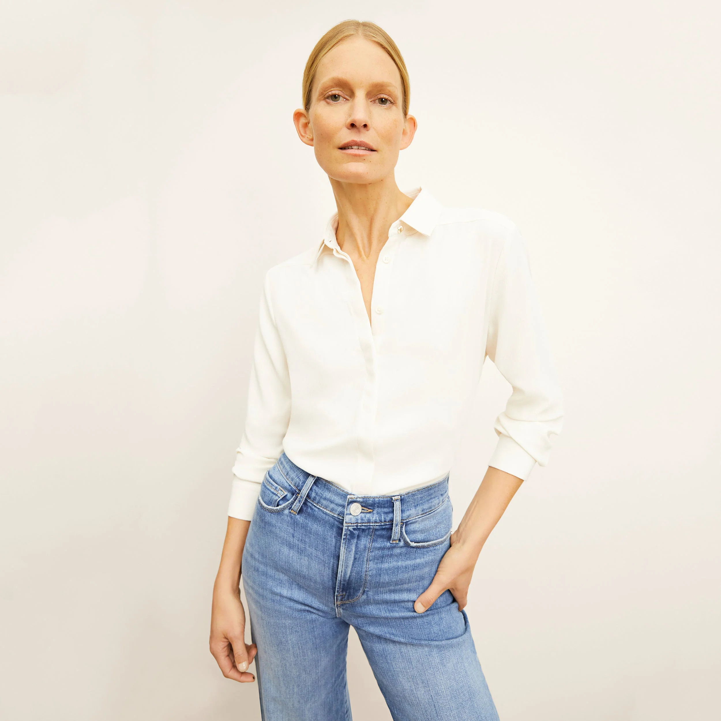 Lagarde Shirt - Eco Soft Wave :: Alabaster | MM LaFleur