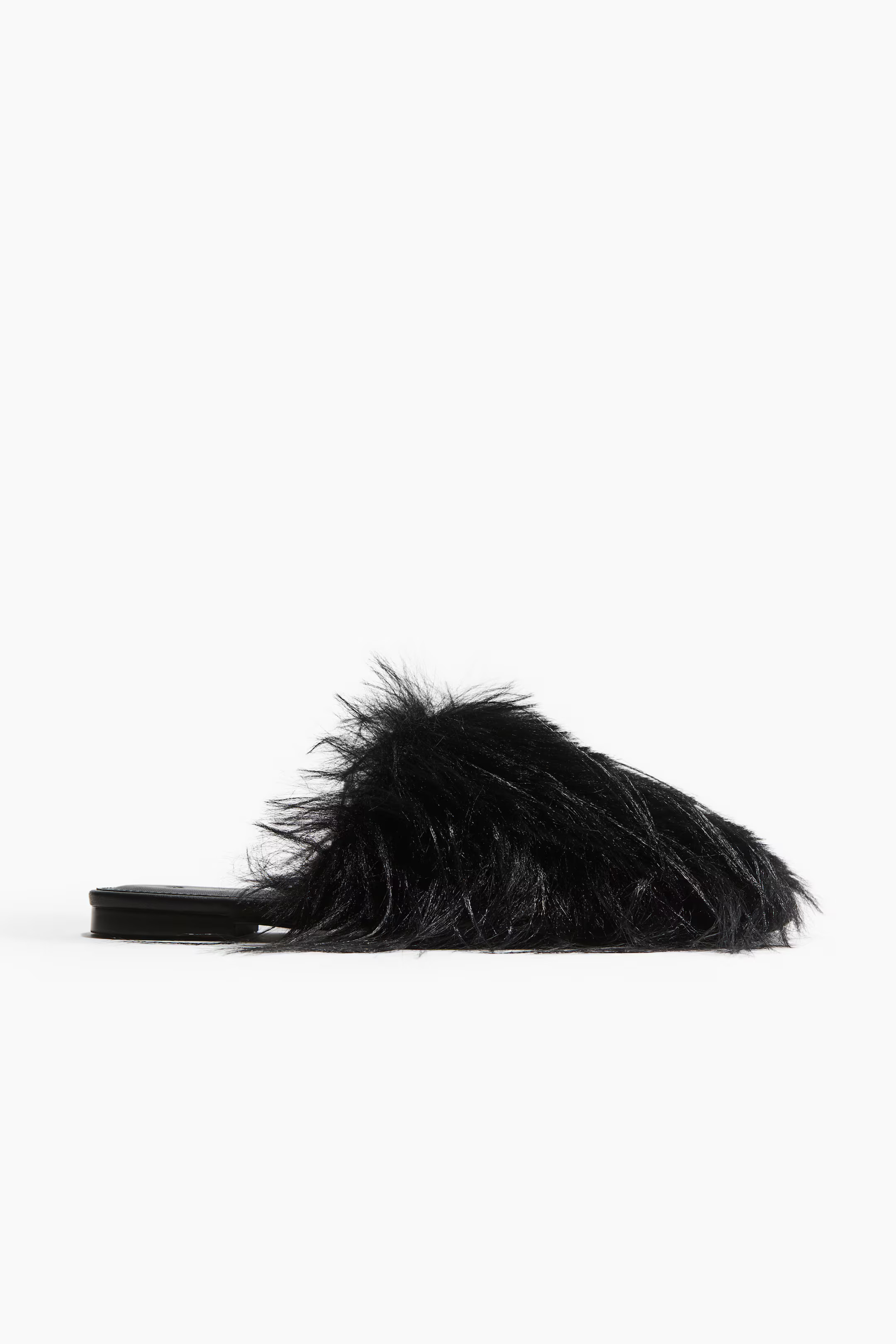 Fluffy slip-ins - Zwart - DAMES | H&M NL | H&M (DE, AT, CH, NL, FI)