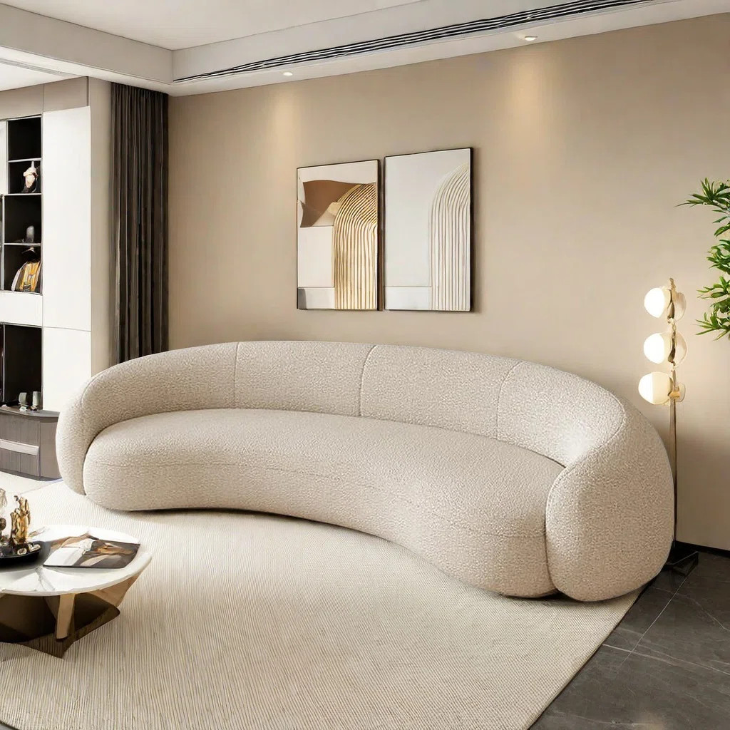 Modern Simple Style Curved Sofa | Wayfair North America