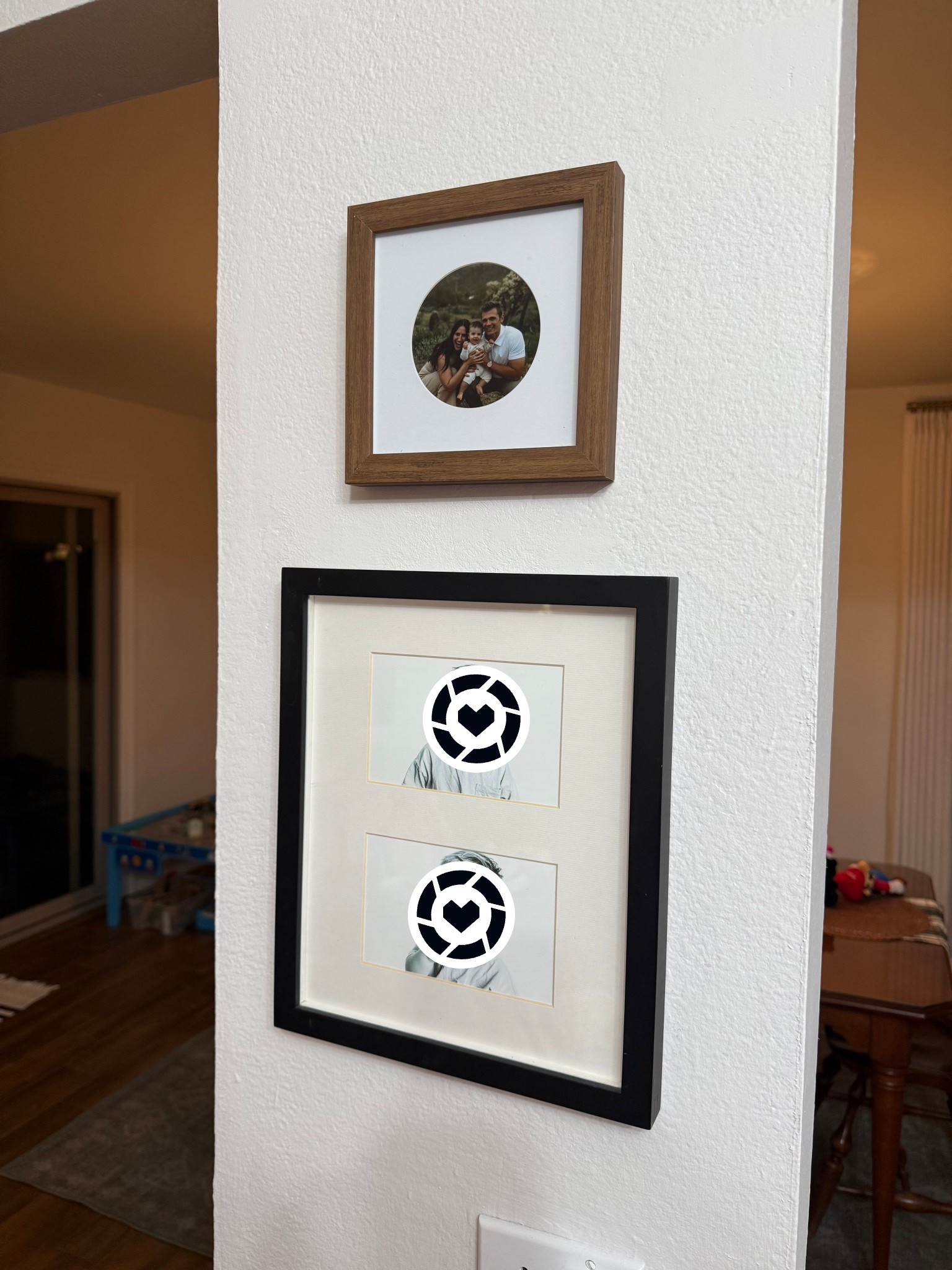 I love this smaller square frame! The wood tone is rich and pretty, and the circle matte adds good variety! $12 from target! 

#LTKFindsUnder50 #LTKHome