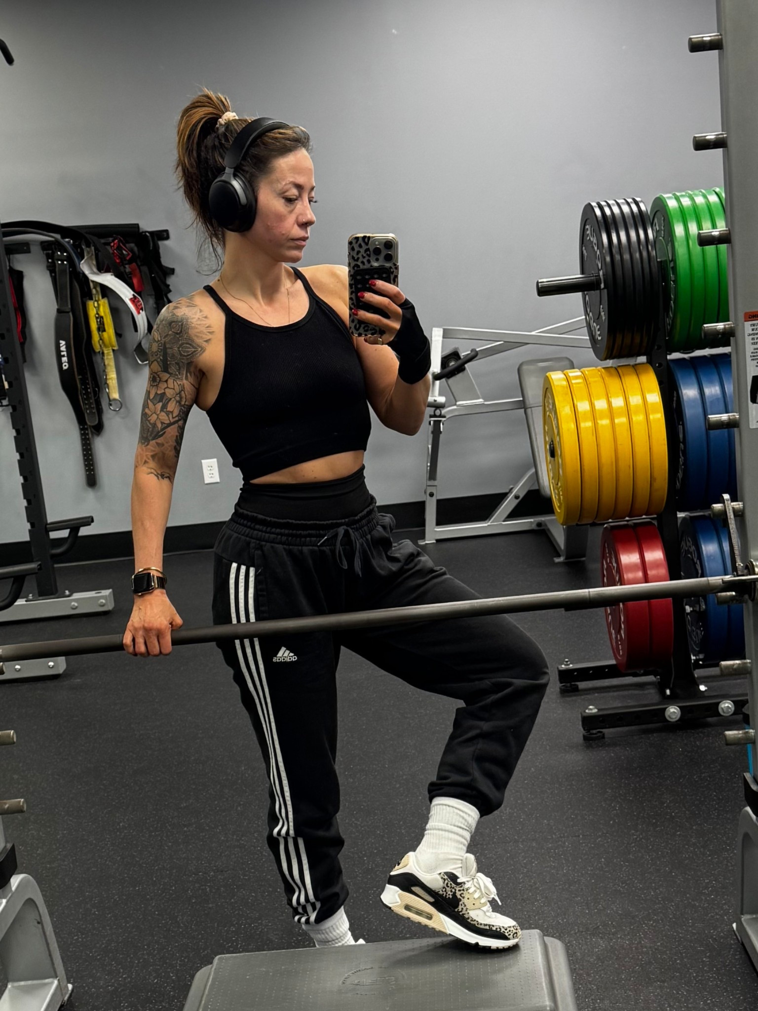 Gym mode: activated. 🎧
Comfort, confidence, and a little attitude. These are my go-to pieces when I want to feel strong and put together while getting the work done. The headphones are a must (because the right playlist changes everything), and you already know I live in comfy joggers and a good crop top for training days.

Strong women lift heavy, eat their protein, and mind their business. 💪

Shop my gym favorites below. 🖤

#LTKfit #LTKactive #GymStyle #StrongWomen #MuscleMommy #FitnessLifestyle #GymOutfit #LiftHeavy #AthleisureStyle #WorkoutMode #LTKunder100

#LTKOver40 #LTKfitnessgoals #LTKActive