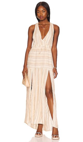 Emma Coverup Midi Dress in Sunsoaked Stripe | Revolve Clothing (Global)