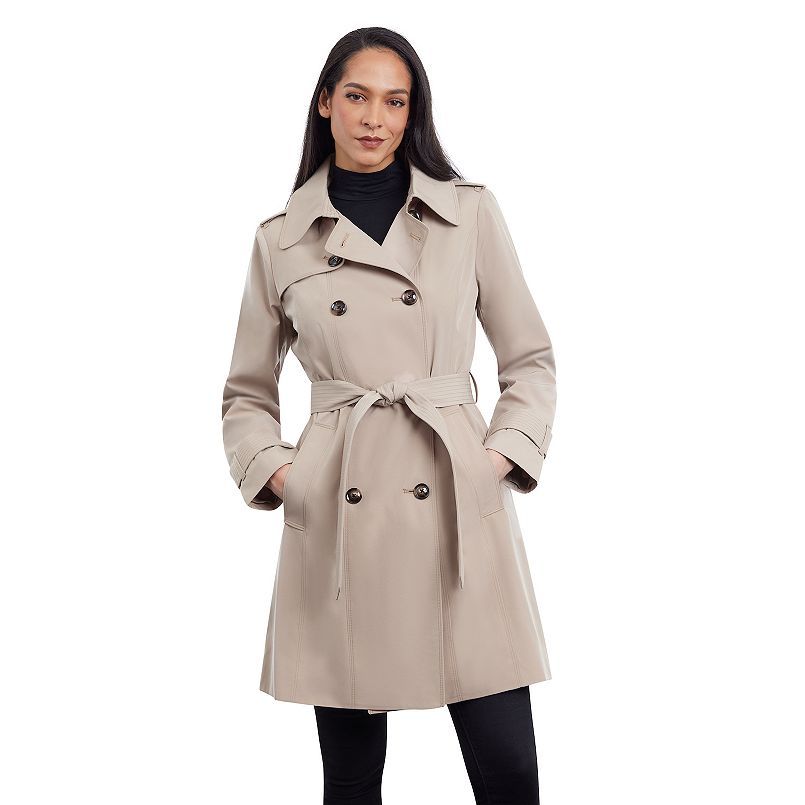 Women's London Fog Water-Repellant Double Breasted Trench Coat | Kohl's