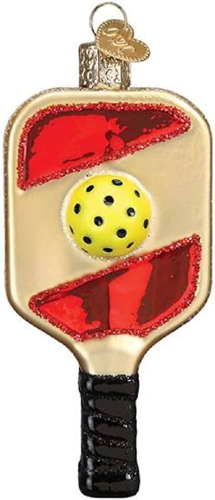 Old World Christmas Pickleball Paddle Blown Glass 2020 Unique Christmas Ornaments for Christmas T... | Amazon (US)