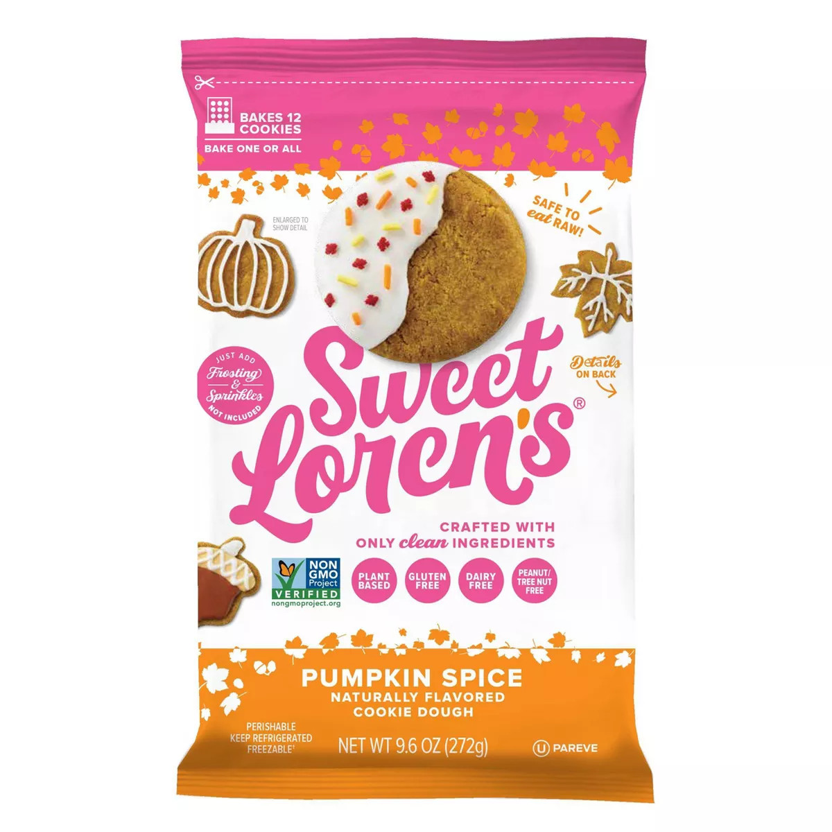 Sweet Loren's Place & Bake Pumpkin Spice Cookie Dough - 9.6oz | Target