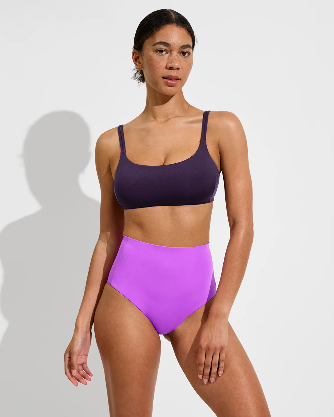 Hi Tide Bottom - High Waisted Swimsuit Bottom | Left on Friday