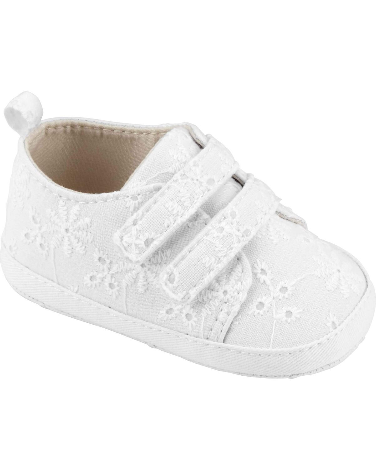 White Baby Eyelet Sneakers | carters.com | Carter's